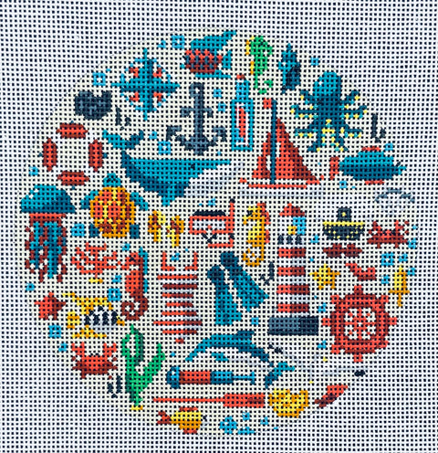 Seaside Motifs OU-10 (Mindys Needlepoint)