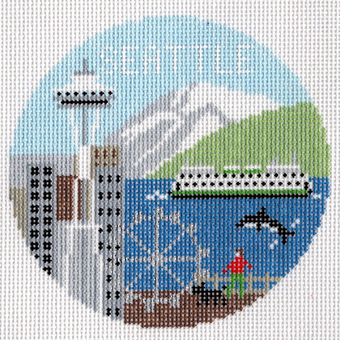 Seattle, WA Round (Doolittle Stitchery)
