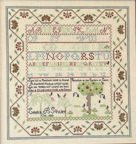 Emma B. Squier 1828 (Queenstown Sampler Designs)