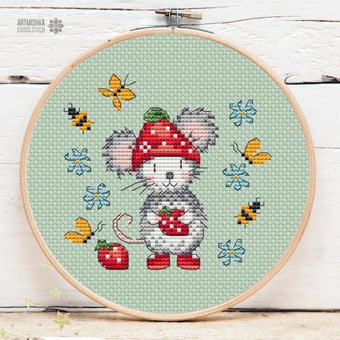 Strawberry Mouse Mini 3 (Artmishka)