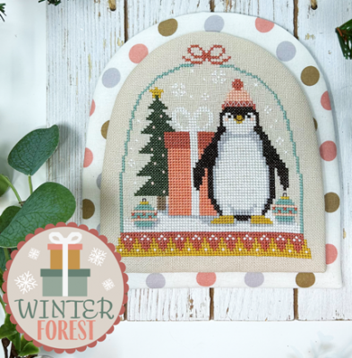 Winter Forest Snowglobe/Penguin 1 (Tiny Modernist)