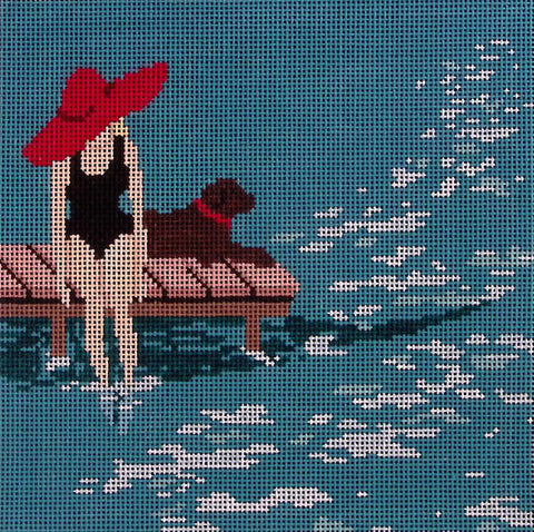 Toes in the Water (Salty Stitcher)