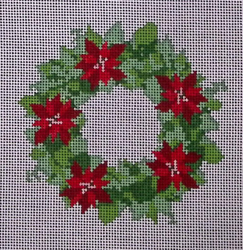 Poinsettia Wreath/Mini (Salty Stitcher)