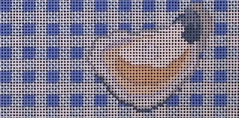 Oyster on Blue Gingham (Salty Stitcher)
