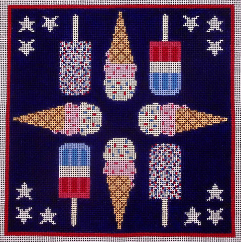 Patriotic Popsicles (The Salty Stitcher)