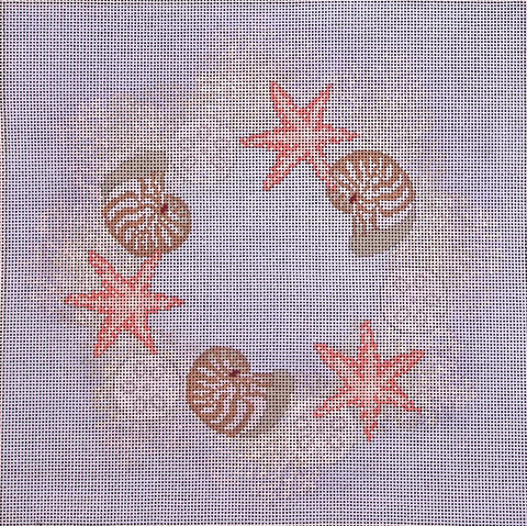 New England Coral Wreath (The Salty Stitcher)