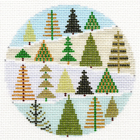 Winter Trees Round (Doolittle Stitchery)