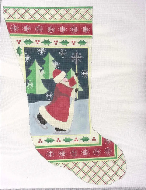 Santa Stocking (Walker Street Designs)