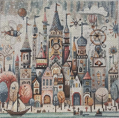 Whimsical Village 2 (Mindys Needlepoint)