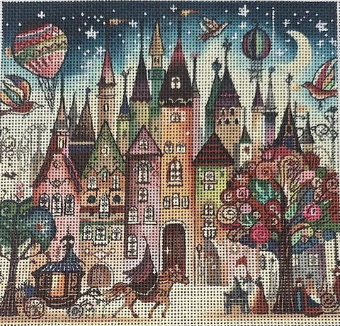 Whimsical Village 4 (Mindys Needlepoint)