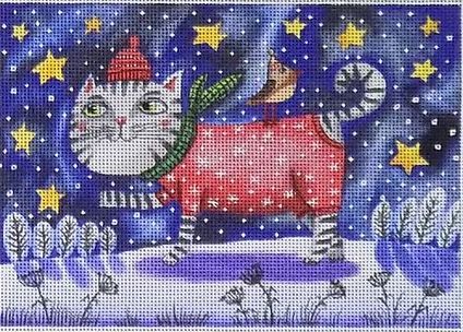 Winter Kitty (Mindys Needlepoint)