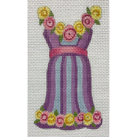 Purple Floral Mini Dress (Alice Peterson)