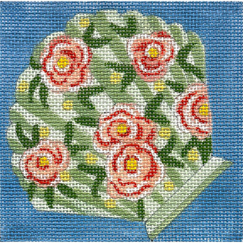 Green Floral Shell (Alice Peterson)