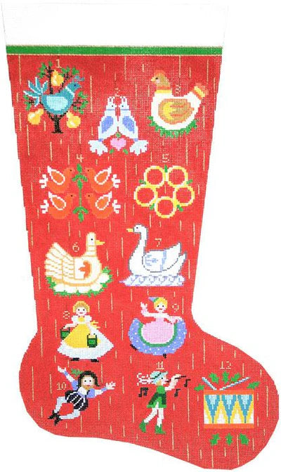 12 Days of Christmas Stocking (Lees Needle Arts)