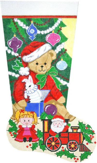 Santa Bear Stocking (Lees Needle Arts)