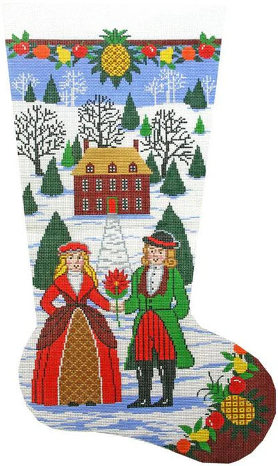 Williamsburg Folk Art Stocking (Lees Needle Arts)