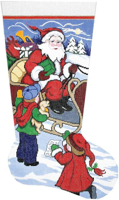 Here's My List Santa Stocking (Lees Needle Arts)