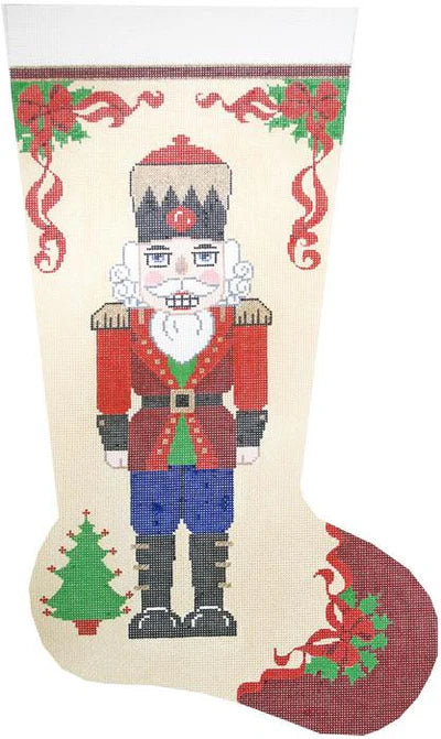 Nutcracker w/Tree Stocking (Lees Needle Arts)