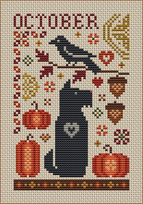 Scottie October Dog (Happiness is HeartMade)