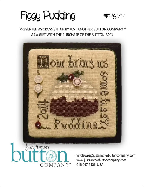 Figgy Pudding Button Pack w/Chart