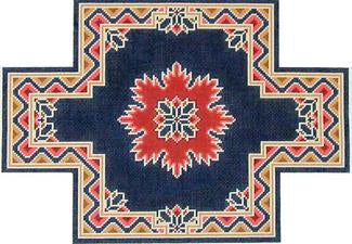 Daghestan Brick Cover - Navy/Red