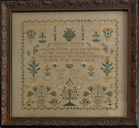 Sarah Dridge 1839 (Olde Willow Stitchery)