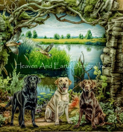 Library of Dogs Lab, The/Quick Stitch (Aimee Stewart)