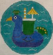 Peacock Float (Rachel Donley)