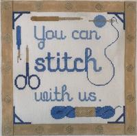 You can stitch with us - Blue (Rachel Donley)