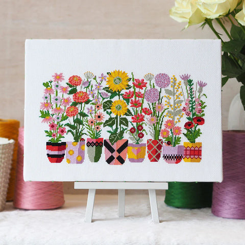 Bloom and grow (Caterpillar Cross Stitch)