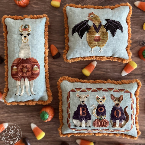Candy Corn Crew (Blue Flower)