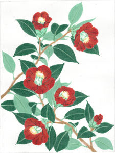 Red Camelias (Meredith Collection)