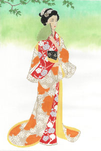 Geisha - Orange/Red (Meredith Collection)