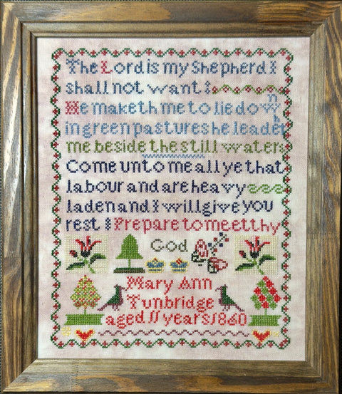 Mary Ann Tunbridge 1860 (SamBrie Stitches Designs)