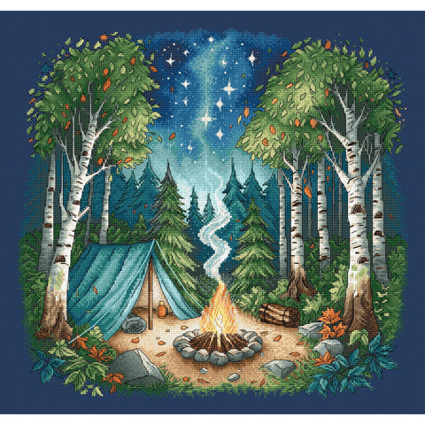 Camp in the Forest (AVA Stitch)