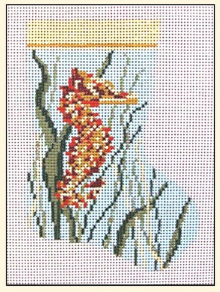 Seahorse Mini Stocking - 18M (Needle Crossings)