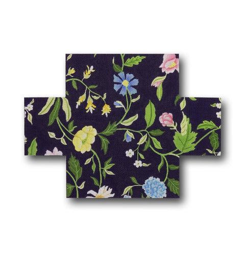 Flowers on Navy Brick Cover (Ginny Diezel)