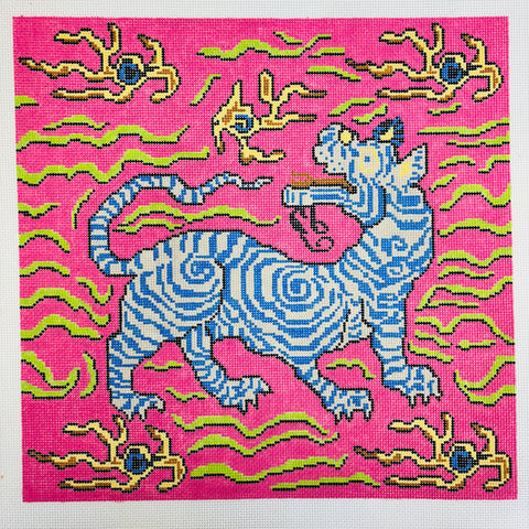 Clarence House Pink Tibetan Tiger (Stitchtent)