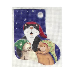 3 Cats w/Hats Singing Mini Sock (Ginny Diezel)