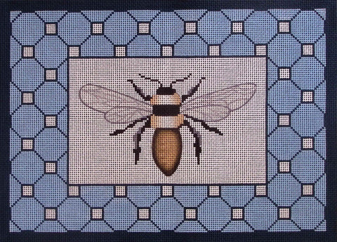 Bee on Blue and White (Amanda Lawford)