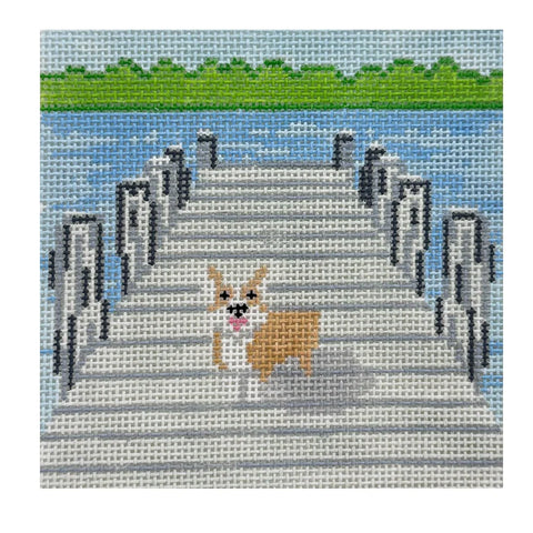 Corgi on a Dock (Lexi Mayde)