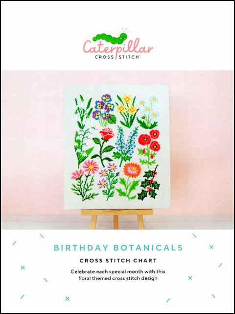Birthday botanicals (Caterpillar Cross Stitch)