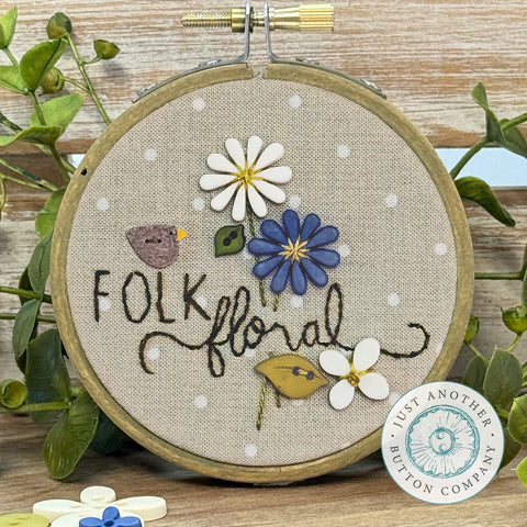 Folk Garden Buttons - Daisies (JABC)