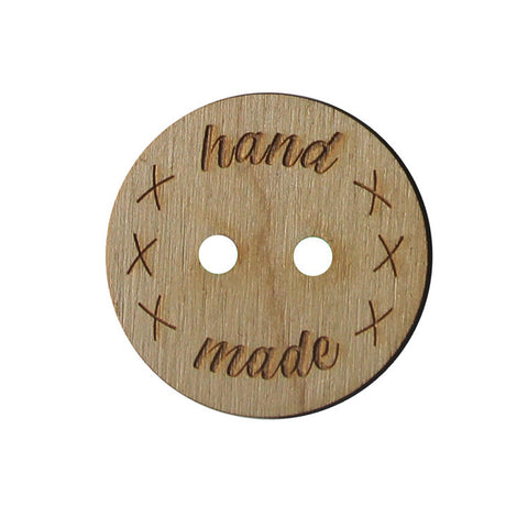 Buttons - Hand Made 2" (Orchidea)