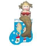 Seahorses w/Mermaid Mini Sock