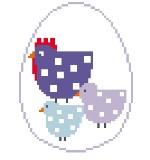 Mother Hen & Babies Egg (Kathy Schenkel)