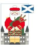 Scottish Bagpiper Santa (Kathy Schenkel)