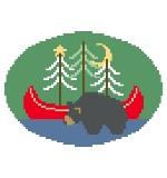 Bear w/Red Canoe (Kathy Schenkel)
