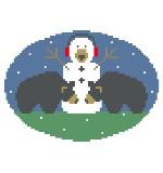 Bears w/Snowman (Kathy Schenkel)