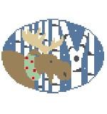 Moose w/Birch Trees (Kathy Schenkel)